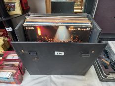 A box of 12" records.