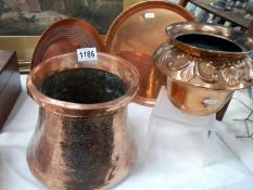 A selection of early 20th century copper items