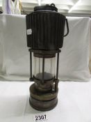 A Type HCP Davy lamp by Patterson Lamps Ltd., Felling-on-Tyne.