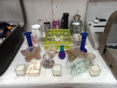 A quantity of miscellaneous including candle holders etc