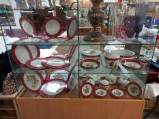 5 shelves of Limoge dinnerware