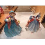 Two Royal Doulton figures - Figure of the Year 1991 Amy HN3316 and Lady Charmain, HN1948.