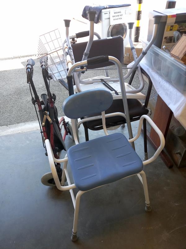 A collection of mobility aids