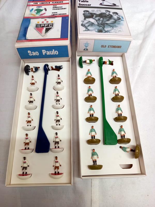 12 boxed table soccer (Subbuteo) teams including special paintings including Peru 92 Dynamo - Image 5 of 7