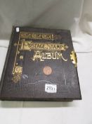 A very good Victorian stamp album of Victorian and early 20th century stamps including GB penny