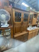 A dresser type display cabinet (A/F missing shelves) 89 cm x 45cm x 181 cm height.
