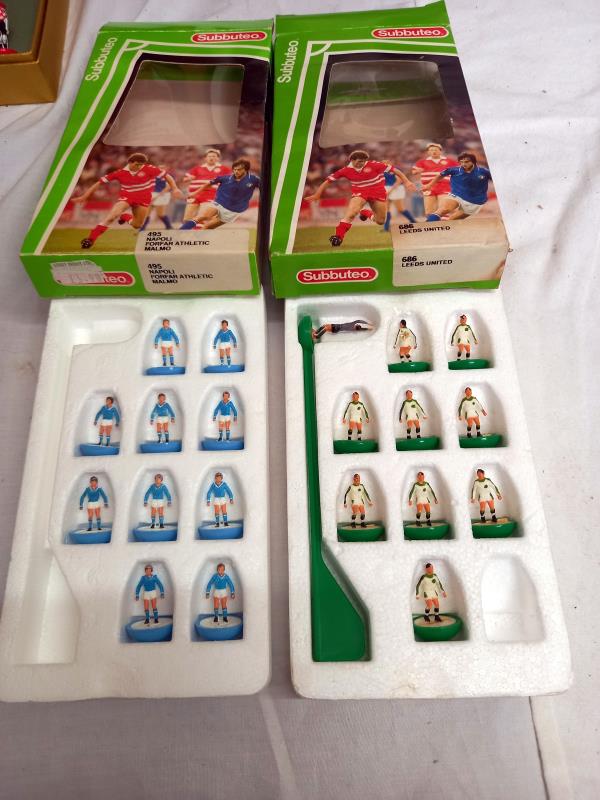 11 boxed UK Subbuteo teams including Arsenal 1st division champions 1990/1991, Celtic, Leeds etc - Image 3 of 7