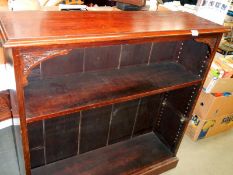 A mahogany bookcase