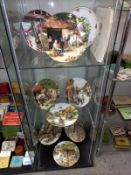 A quantity of Royal Doulton and Royal Albert collector's plates.