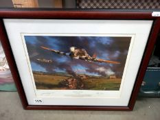 A framed & glazed limited edition print 'Typhoon Country' by Nicolas Trudgian, signed by artist