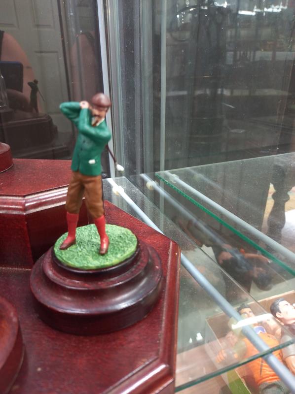 A set of 6 'Our Sporting Heritage' figures under domes and on a stand. - Image 3 of 8