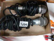 2 old microphones