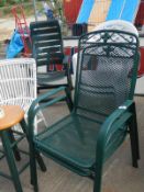 A quantity of garden chairs