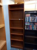 A mahogany bookcase