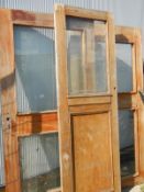 3 heavy duty mahogany glazed doors