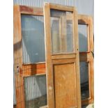 3 heavy duty mahogany glazed doors
