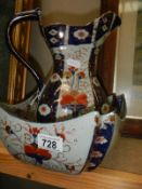 A Masons patterned jug and bowl set