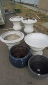6 large garden planters. COLLECT ONLY.