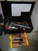 A box containing tools & tray