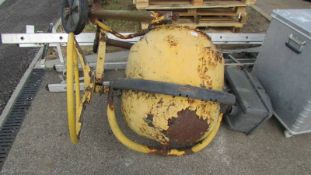 An old cement mixer. COLLECT ONLY.