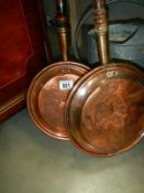 2 Victorian warming pans