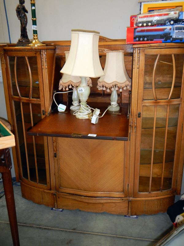 An early 20th century side by side desk