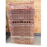 A quantity of bread crates