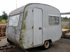 An old gas light small caravan