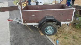 A two wheel trailer, a/f. COLLECT ONLY.