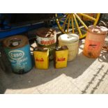 A quantity of old tins etc.