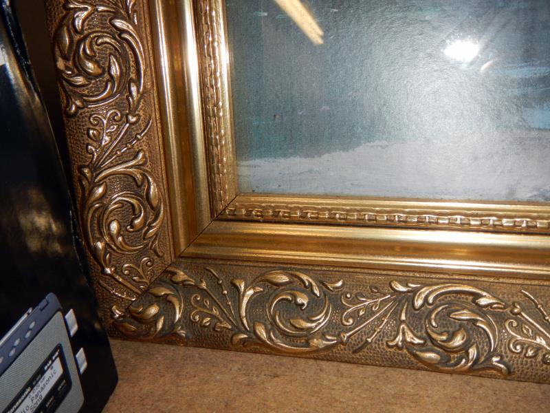 A large heavy gilt framed picture - Image 2 of 2