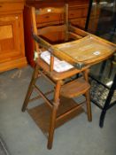 A 20th century child's metamorphic chair