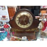 An art deco style mantle clock