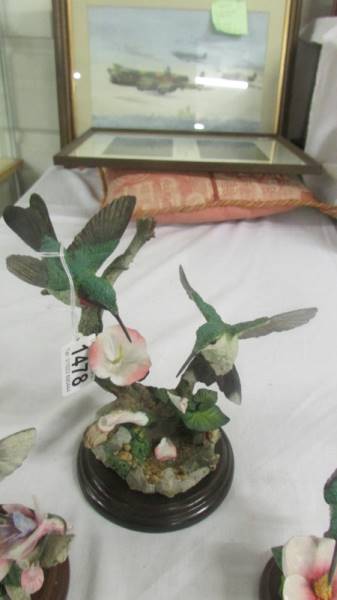 Three Country Artists limited edition 'Silent Wings' humming birds, COLLECT ONLY. - Image 2 of 5