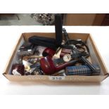 A mixed lot including pipes, cigar cutter, watches, penknives etc