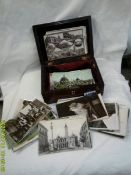 A small box of good mainly topographical postcards.
