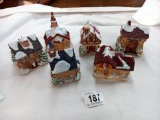 6 Hummel Hawthorne Village Christmas ornaments