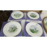 A set of four boxed Wedgwood Castle series plates.