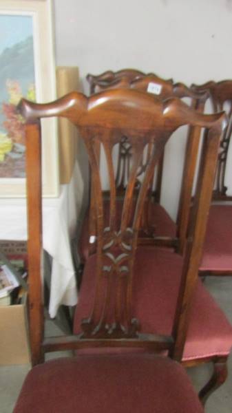A set of four mahogany dining chairs COLLECT ONLY. - Image 2 of 2