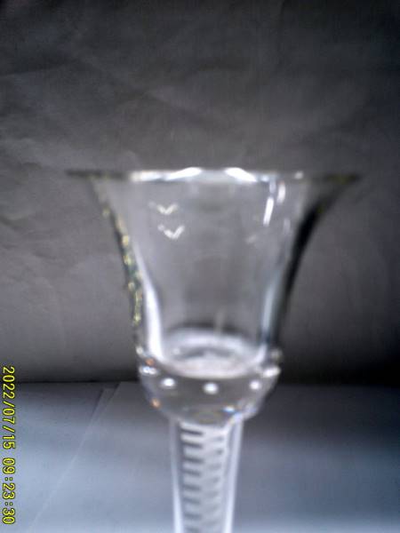 A 19th century twist stem glass. - Image 3 of 3