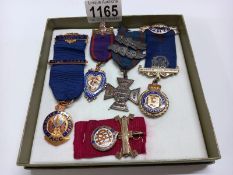 Five medals (inc 2 silver) inc Order of Buffalos, Oddfellows etc