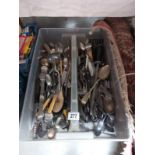 A large lot of cutlery items