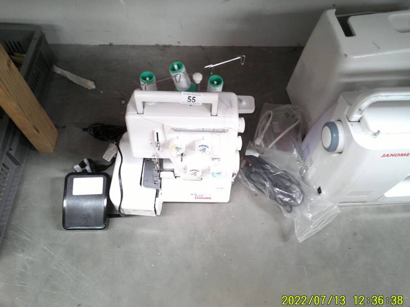 A Janome sewing machine, model 6260 and a Janome Overlocker, model, My Lock 134D. - Image 2 of 3