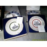 Four boxed Wedgwood collector's plates.