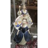 Two Royal Doulton figures.