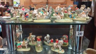 A collection of approximately 40 Thelwell models from the Chiltern collection - all greys