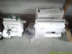 A Janome sewing machine, model 6260 and a Janome Overlocker, model, My Lock 134D.