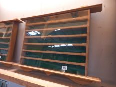 A wall display cabinet for Diecast models & other collectables, display area 60cm x 44cm x6cm ,