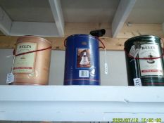 Three Wade Whisky bell with contents, tins a/f.