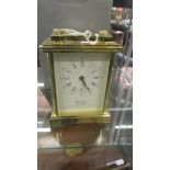 A good quality boxed brass carriage clock.